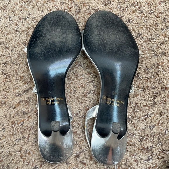 Silver Dress Heels - Picture 7 of 10